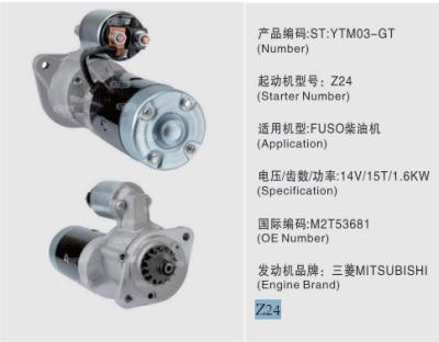 Cina Motorino di avviamento del motore diesel di FUSO M2T53681 Z24 LRS01145 M002T50281 M2T50285 M002T53681 in vendita