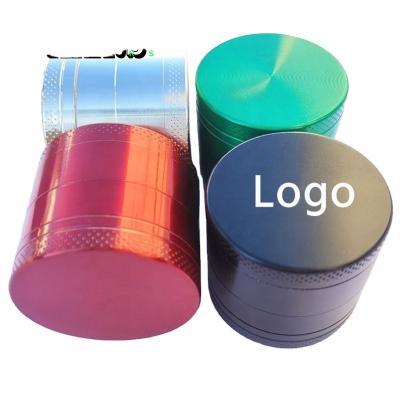 China Portable Custom Weed Herb Grinders Metal Logo Smoking Accessories Grinder Tobacco for sale