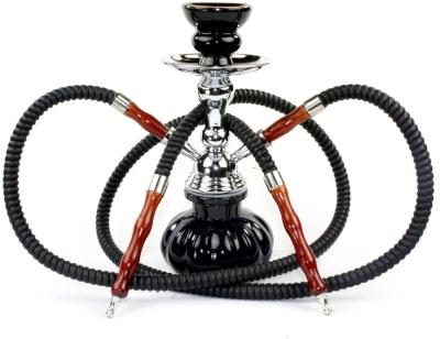 China Wholesale Eco-friendly Arabic Hookah Hose Big Glass Shesha Sheesha 2 Hose Portable Shisha Hookah Set for sale