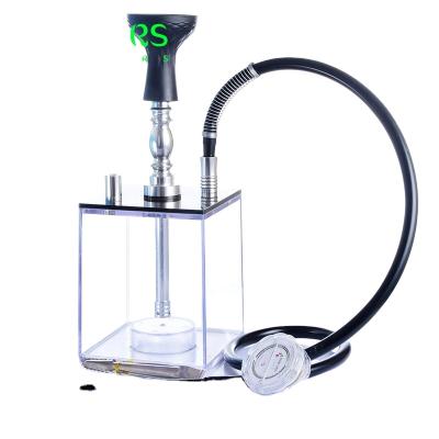 China Wholesale Cheap High Quality Hookah Mini Hookah Smoke Shops Supplies Two Hose Factory Eco-Friendly China Small Unit for sale