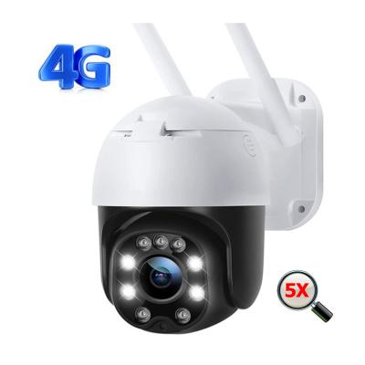 China 5MP 5X Zoom CCTV 4G PTZ Camera Indoor Optical Sim Card Camera Outdoors HD Security Camera for sale