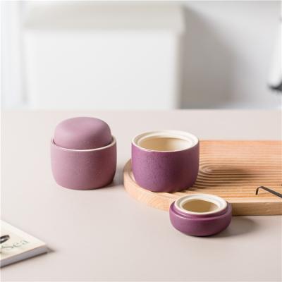 China Matte Modern Wedding High Quality Modern Empty Ceramic Candle Jar Decoration Candle Holder Candle Jar With Lid for sale