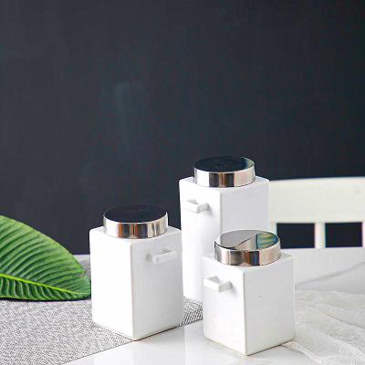 China Sustainable high quality white kitchen sugar cookie coffee tea ware canister set for sale