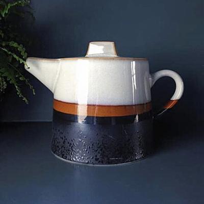 China Sustainable New Arrival Restaurant Hotel Antique Large Unique Porcelain Teapots With Single Handle for sale