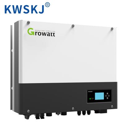 China Solar Power System Home Solar Power System Growatt DC to AC Inverter 3kw 5kw 10kw 15kw 30kw Solar Hybrid Inverter 10kw for Home for sale