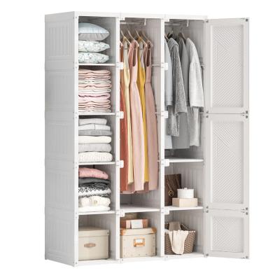 China Cube Adjustable Storage Bin (Height) for Hanging Clothes for Wardrobes New Design Space Saving Plastic Ideal Storage Cabinet for sale