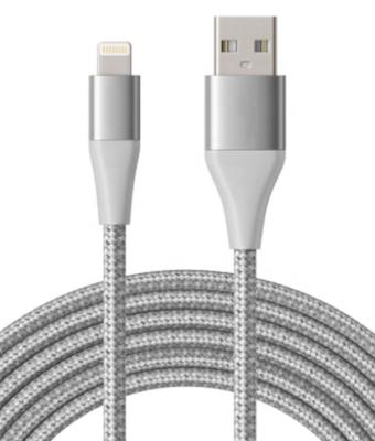 China Mobile Phone Golink Nylon Braided Aluminum Case USB2.0 to 2.4A Lightning Charging Data Cable for sale