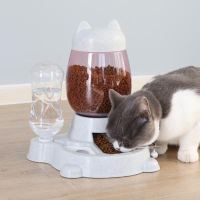 China Automatic Pet Water Feeder Plastic Water Dispenser Cat Bottle Pet Bowl Feeder Drinking Drinking Device dropshipping for sale