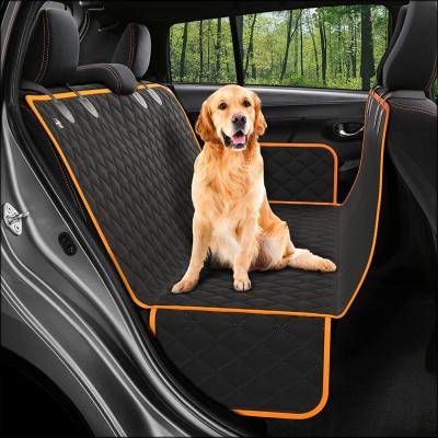 China Luxury Waterproof Dog Cat Carrier Backseat Cover Mechanical Wash Pet Car Seat Cover Hammock Mat Protector Cushion For Dropshipping for sale