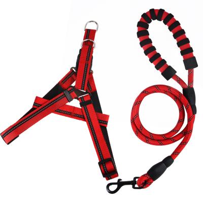 China DETACHED source of Wholesale Cheap Wholesale Strong Nylon Rope Strong Nylon Rope Dog Chest Harness 2021 Pet Dog Chest Harness Adjustable Pet Supplies for sale