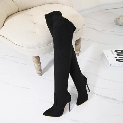 China Breathable CS040 In Stock Over The Knee High Boots Thigh High Boots Shoes For Women Heel Thigh High Boots for sale