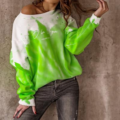 China CS043 anti-wrinkle all over unisex hoodies custom print hoodie round neck long sleeve no pocket tie dye hoodie for sale