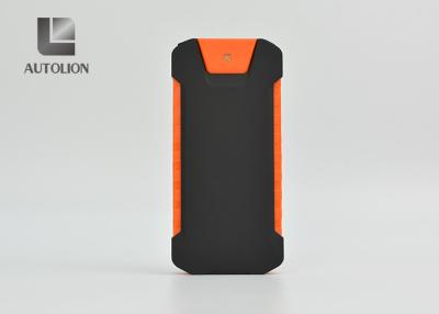 China Black + Orange Car Jump Start Battery , Super Slim Car Battery Power Bank 12000mah 400AMP for sale