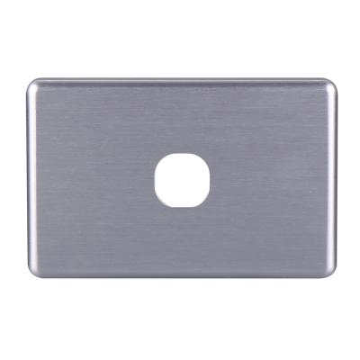 China YOU U1601 Sliver Color 1 Aluminum Strip Switch Cover for sale