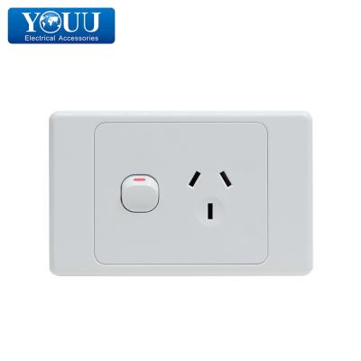 China Stylish Design YOU Universal Alloy Copper Material Electrical Wall Outlet for sale