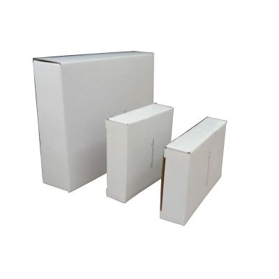 China Factory Custom Recyclable Cheap White Paper Box Cheap Single Cardboard Cowhide Leather Carton And Small White Box for sale