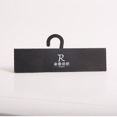 China 2020 Eco - Friendly New Designed Mall Paper Hanger Display Recycled Fabric Hanging Card for sale