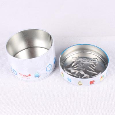 China Recycled materials around embossed cards and empty dice game packaging metal tin box for sale