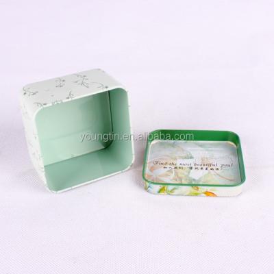 China Recyclable Customized Empty Metal Tinplate Tin Box For Soap Storage for sale