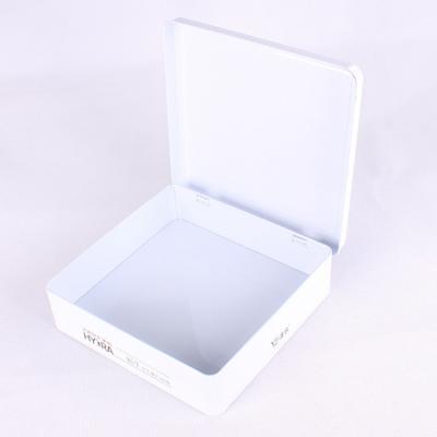 China Recycled Materials Customized Logo Cosmetics Storage Package Promotion Gift Tinplate Boxes for sale