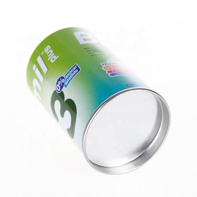 China Recyclable Customized Logo Metal Tin Box For Pen Holder Brush Jar for sale