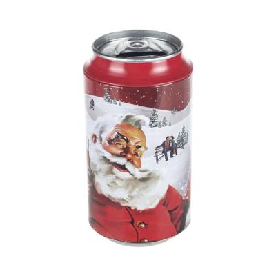 China Recyclable Customized Logo Christmas Gift Package Metal Coin Tin Boxes for sale