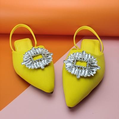 China Other Custom Shoes New Design Suka Quality Yellow Sandals And Flats For Feminine Women Shoes Sandals Ladies for sale