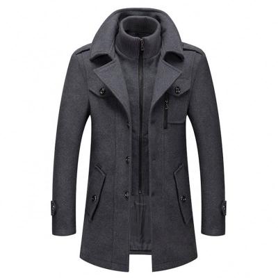 China 2021 New Hot Selling Simple Men's Jacket Autumn Winter Solid Men's Coat Casual Anti-wrinkle for sale