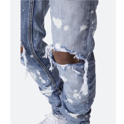 China 2022 Hip Hop Fashion Casual Men's Breathable Jeans New Autumn Street Splash Hot Selling Men's Clothing Breathable Jeans for sale