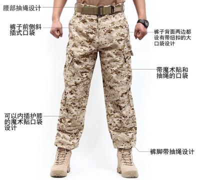 China 2022 Classic Anti-wrinkle Hot Sale Men's Outdoor Tactical Pants Combat Cargo Camouflage Military Pants for sale