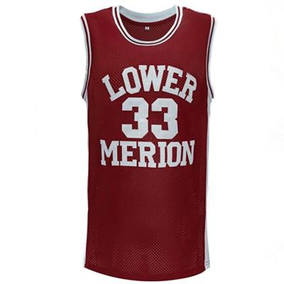 China 2022 Hot Selling Men's Retro Basketball Kobe Shirt Breathable Red And White Kobe Shirt (S-XXL) for sale