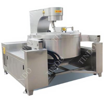 China Vegetable Processing Plant Food Dough Cooking Machine Automatic Mixer Cooking Machine With Stirrer Sauce Wok Cook for sale