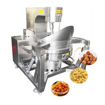 China China Full Automatic Efficient Energy-saving CE Certificate Large Commercial Industrial Flavored Mushroom Popcorn Machine Flavored Popcorn Production Line for sale