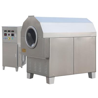 China Factory Grain Cacao Almond Soybean Peanut Cashew Sunflower Seed Sunflower Seed Roaster Electromagnetic Seasoning Machine for sale