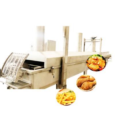 China Automatic Electric Potato Chips Continuous Oil Machine Pineapple Fryer Deep Fryer for sale