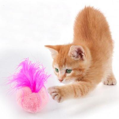 China Viable Pets Products Wholesale Lovely Soft Stuffed Cute Cat Catnip Ball Plush Toys Pet Supplies As Gift for sale