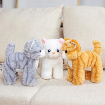 China Wholesale custom made high quality plush toy cat plush decoration simulation cute cat doll for sale