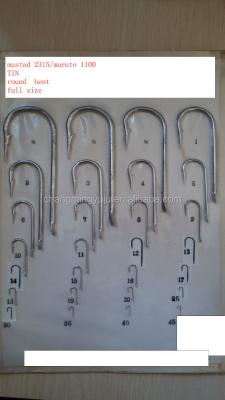 China High carbon steel maruto 1100 series bent hooks for sale