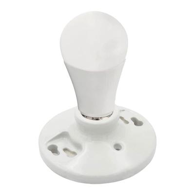 China Sale Guaranteed Quality Waterproof Lamp Socket E27 Porcelain Electrical Fit Lamp Socket With Screw Cap for sale