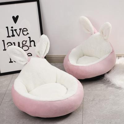 China Handsome Rabbit Travel Small Ear Winter Warm Cat Bed Dog Bed Pet Nest All Season Pet Products Available for sale