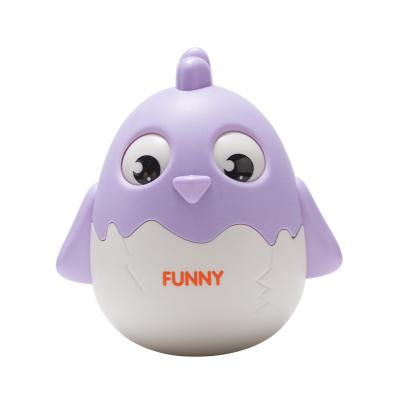 China 100% Eco-friendly Acoustic Cute Chicken Rockers Winking And Nodding Cute Q Pet Chick Toy for sale