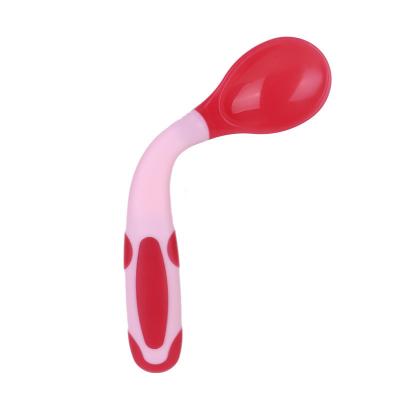 China BPA Free Baby Bendable Twisting and Temperature Training Spoon, Elbow Twisting Kids Spoon and Fork for sale