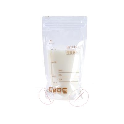 China BPA Free Breastmilk Storage Bags Use Breastmilk Bags For Breastfeeding Self Standing Bag Space Saving Flat Profile Pre-Seal Hygienically for sale