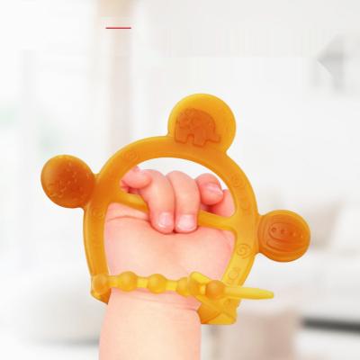 China 100%food grade silicone Baby Teether Soft Silicone Toy Bracelet Teether Baby Molars Toys for sale