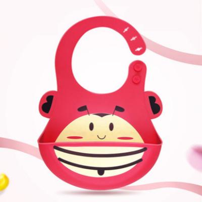 China Custom Pretty Baby Bibs Silicone Logo Washable Wholesale for sale