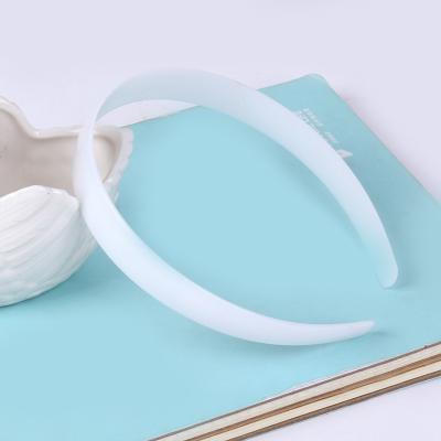 China Fashion 2cm Stretch White Plastic Headband Toothless Empty Black Headband For DIY Design for sale