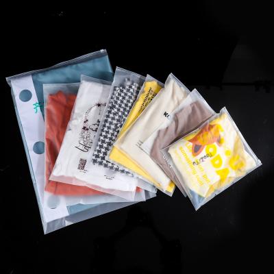 China Hot Sale Moisture Proof Production Frosted EVA Cpe Plastic Ziplock Bag Custom Printed Logo With Closure for sale