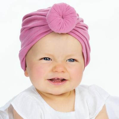 China Popular High Quality Kids Baby Hat Cotton Knot Winter Turban Headband for Newborn for sale