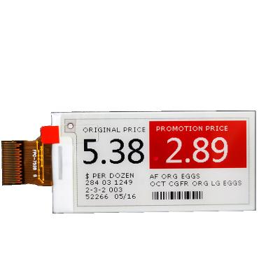 China wholesale SPI 2.13inch epd tri-color BWR black white red 122x250 e-paper epaper display e-ink eink e ink display screen 2.13inch for sale