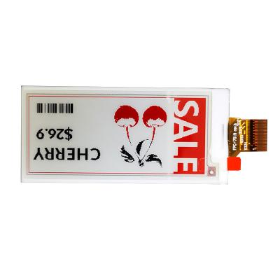 China SPI 2.9inch tri-color BWR black white red 128x296 e-paper module e-ink display screen no backlight consumption 2.9inch for sale